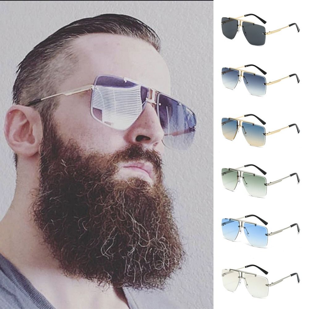 Sunglasses Oversized Square - 1 قطعة النظارات الشمسية المتضخم جسر