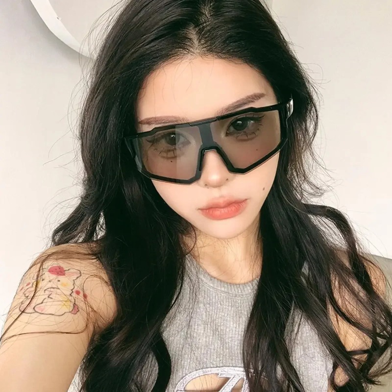 نظارات شمسية مربعة للدراجات ال - مراجعة Sunglasses Oversized Square وسعره