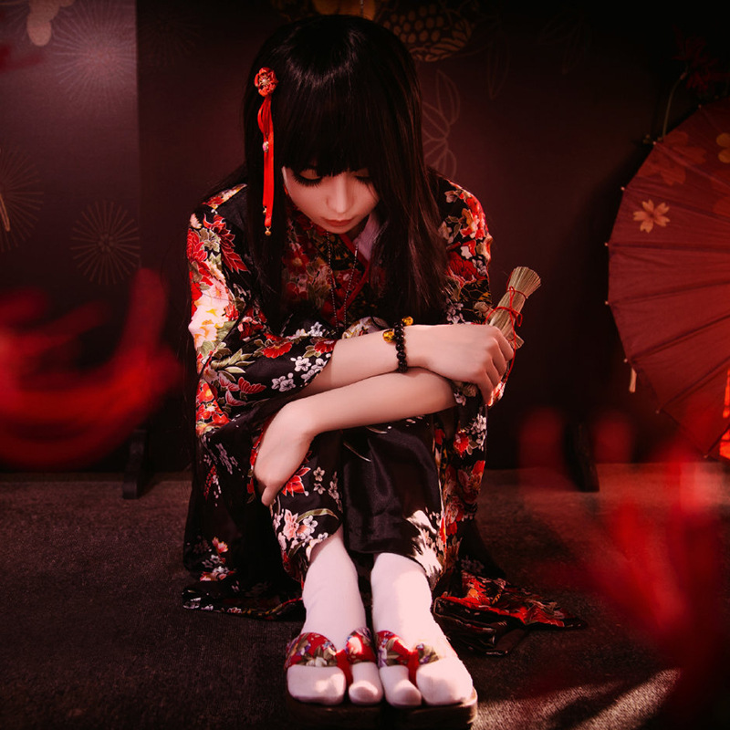 أزياء أنيمي Jigoku Shoujo التأ - مراجعة Women'S Kimono Accessories وسعره