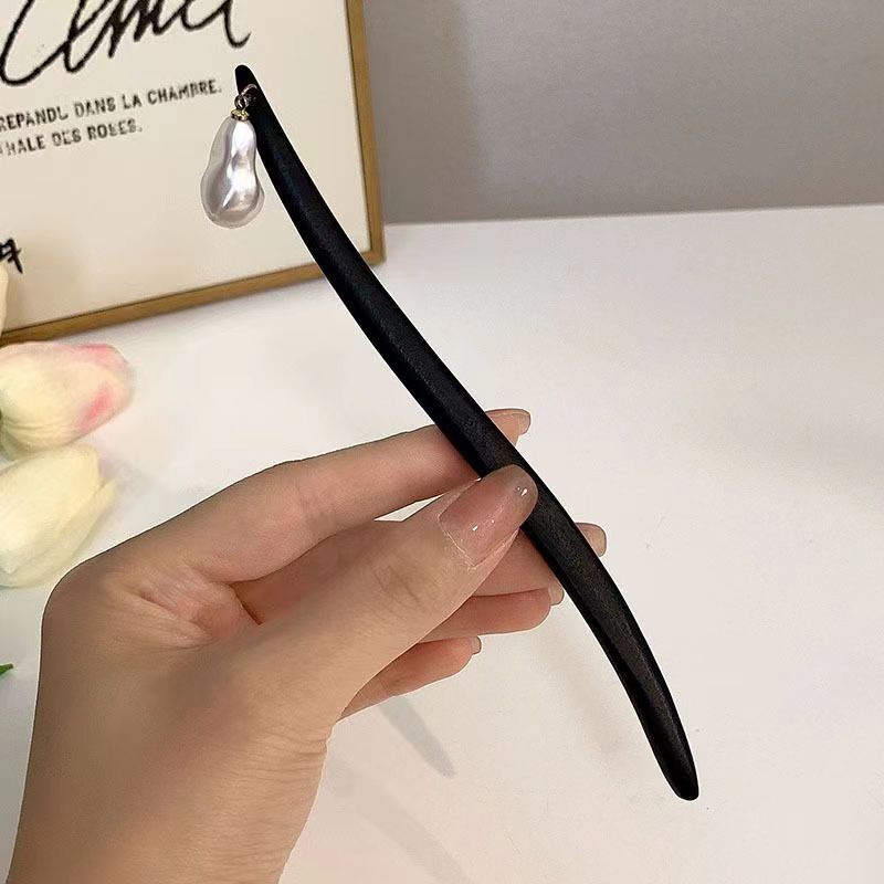 خمر النمط الصيني زهرة خشبية ال - مراجعة Pearl Hair Pin وسعره
