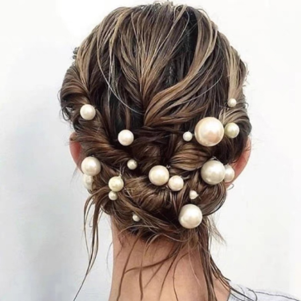 مجموعة مشابك شعر من الكريستال  - مراجعة Pearl Hair Pin وسعره