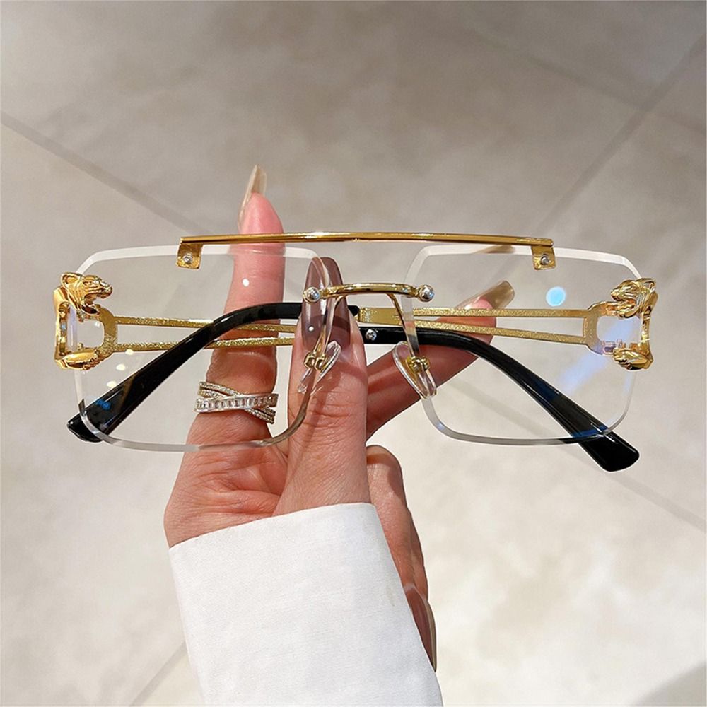 نظارات شمسية ريترو بدون إطار ب - مراجعة Sunglasses Oversized Square وسعره