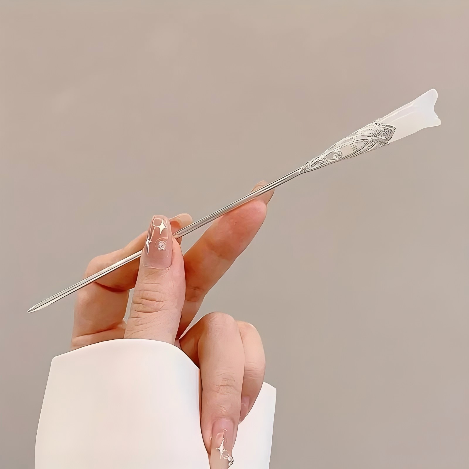 1/6 قطعة أنيقة النمط الصيني شر - مراجعة Pearl Hair Pin وسعره