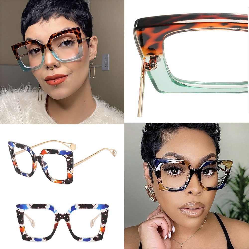 جديد موضة ساحة النظارات البصري - مراجعة Sunglasses Oversized Square وسعره