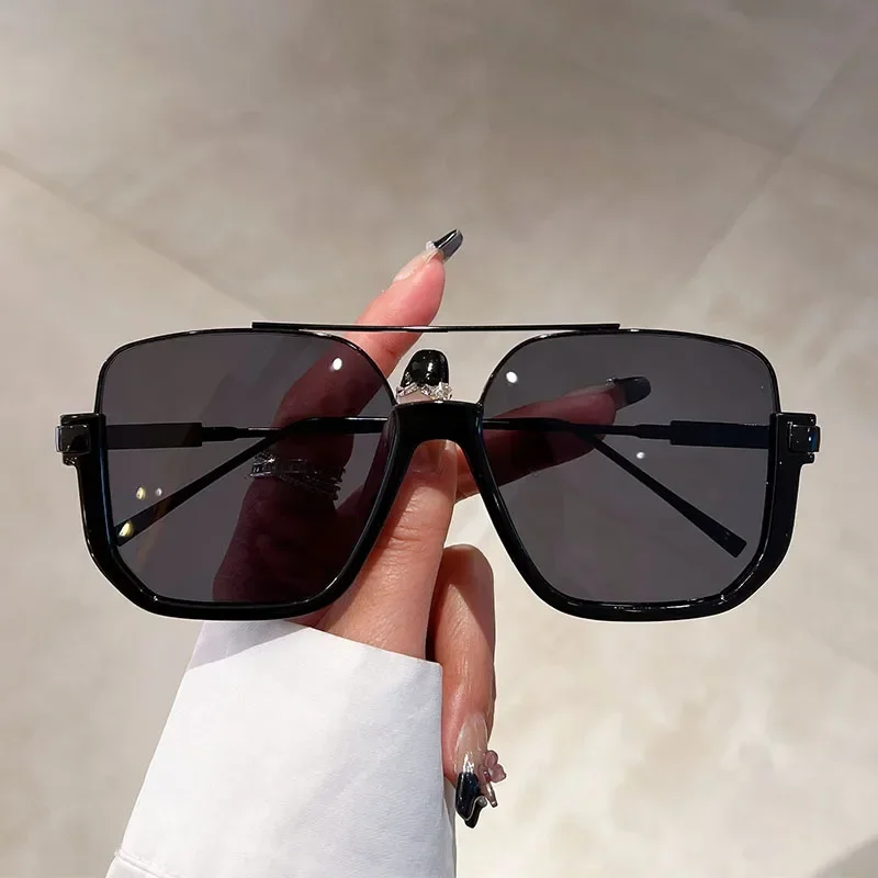 نظارات شمسية معدنية عتيقة الطر - مراجعة Sunglasses Oversized Square وسعره