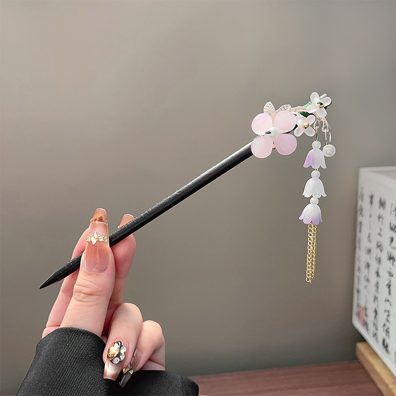 عصا شعر كلاسيكية بشراشيب، دبوس - مراجعة Pearl Hair Pin وسعره