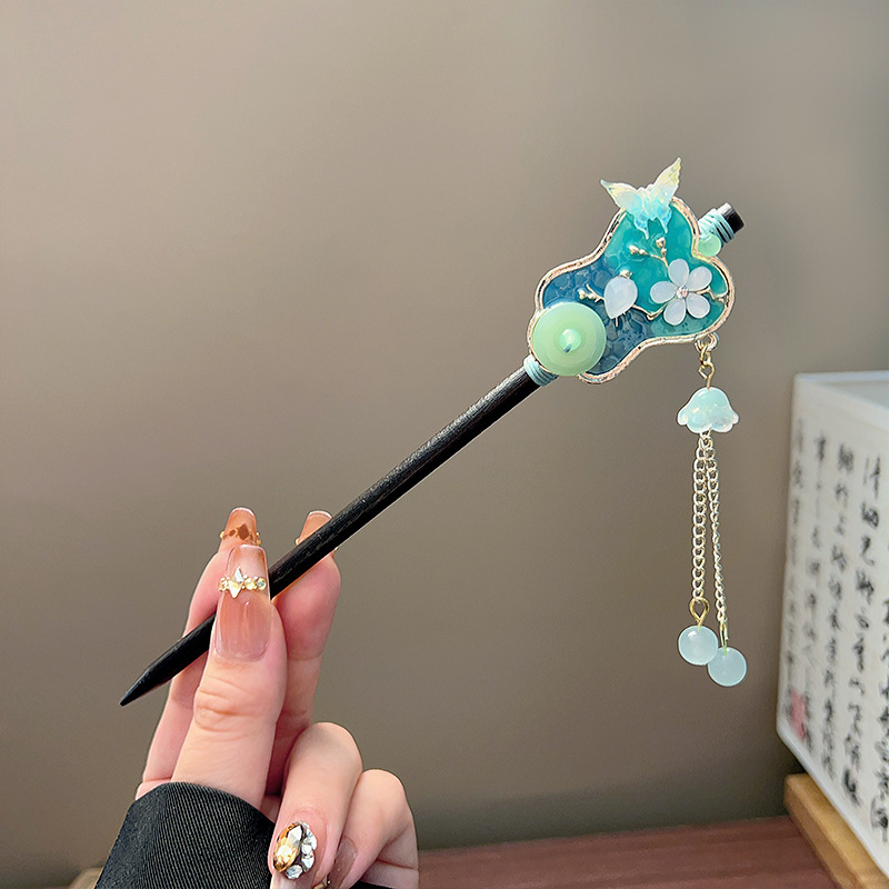 عصا شعر كلاسيكية بشراشيب، دبوس - مراجعة Pearl Hair Pin وسعره