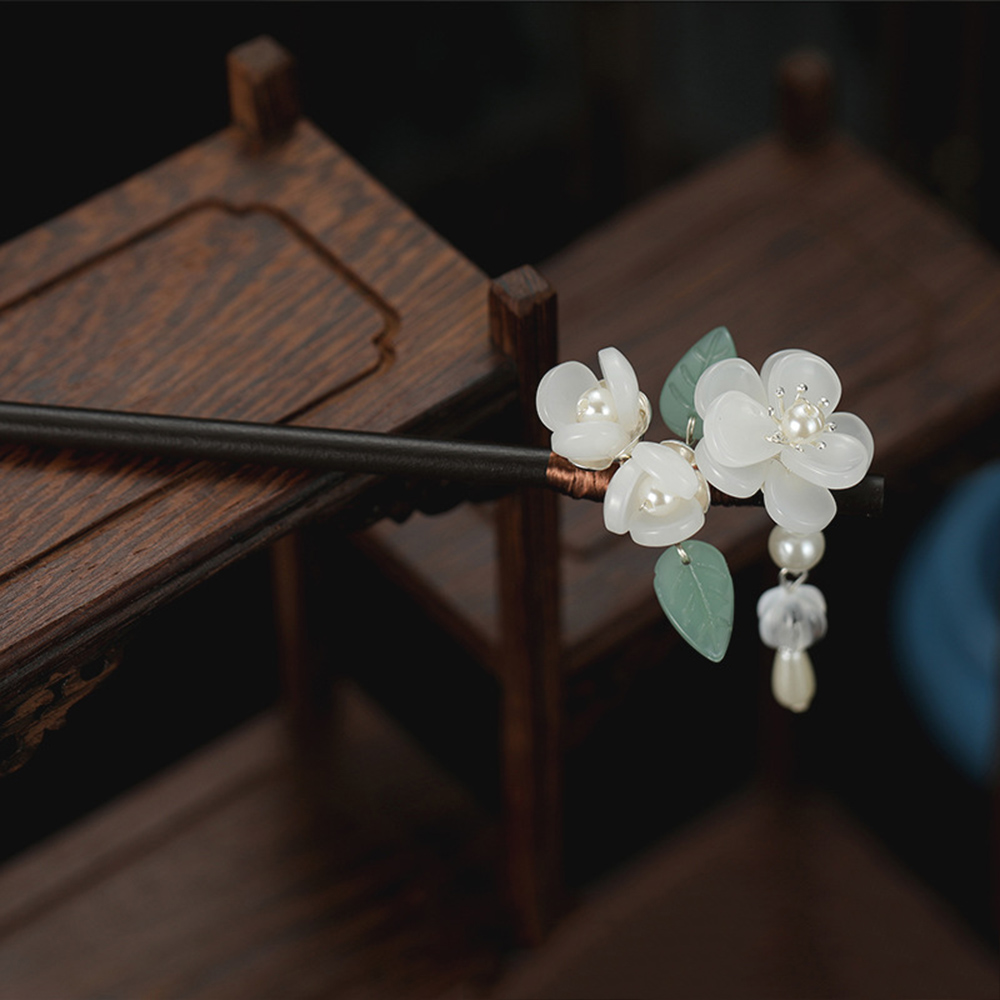 الرجعية زهرة دبوس الشعر مع الل - مراجعة Pearl Hair Pin وسعره